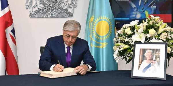 Қ. Тоқаев ІІ Елизавета патшайымның қайтыс болуына байланысты көңіл айтты