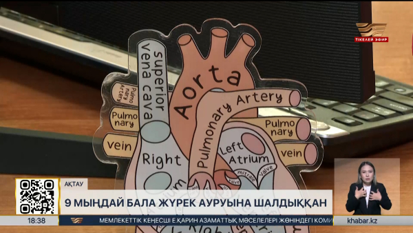 Маңғыстауда 9 мыңдай бала жүрек ауруына шалдыққан
