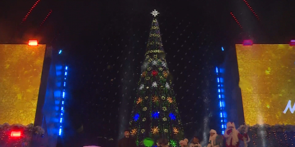 В столице зажгли гирлянду на главной елке страны