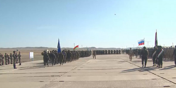 Жамбыл облысында ҰҚШҰ оқу-жаттығулары салтанатты түрде ашылды