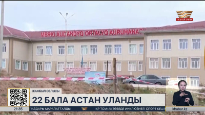 Жамбыл облысында 22 бала астан уланды