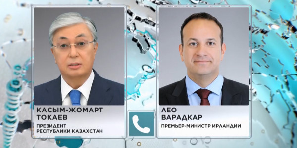 К.Токаев провел переговоры с премьером Ирландии