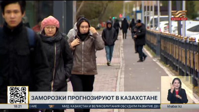 Заморозки прогнозируют в Казахстане
