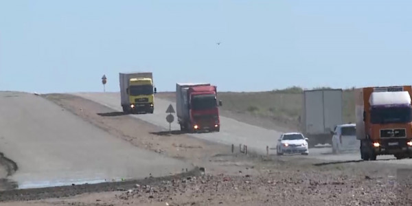 Автодорога Караганда-Балхаш до сих пор находится на ремонте