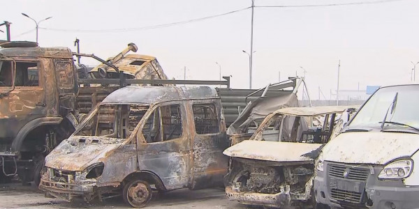 Алматыда бүлік кезінде қанша көлік өртенді?