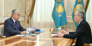 Касым-Жомарт Токаев принял председателя Агентства по финансовому мониторингу