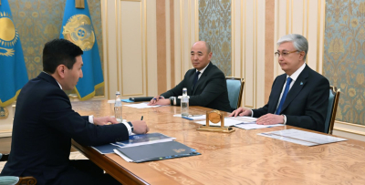 Касым-Жомарт Токаев принял председателя правления АО «Самрук-Қазына»