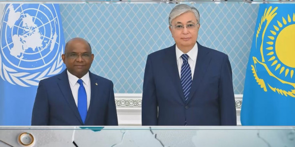 Қ. Тоқаев БҰҰ Бас Ассамблеясының төрағасы Абдулла Шахидпен кездесті