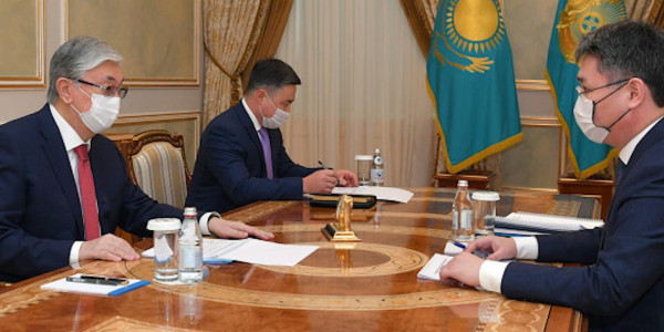 Президент принял министра труда и соцзащиты С. Шапкенова