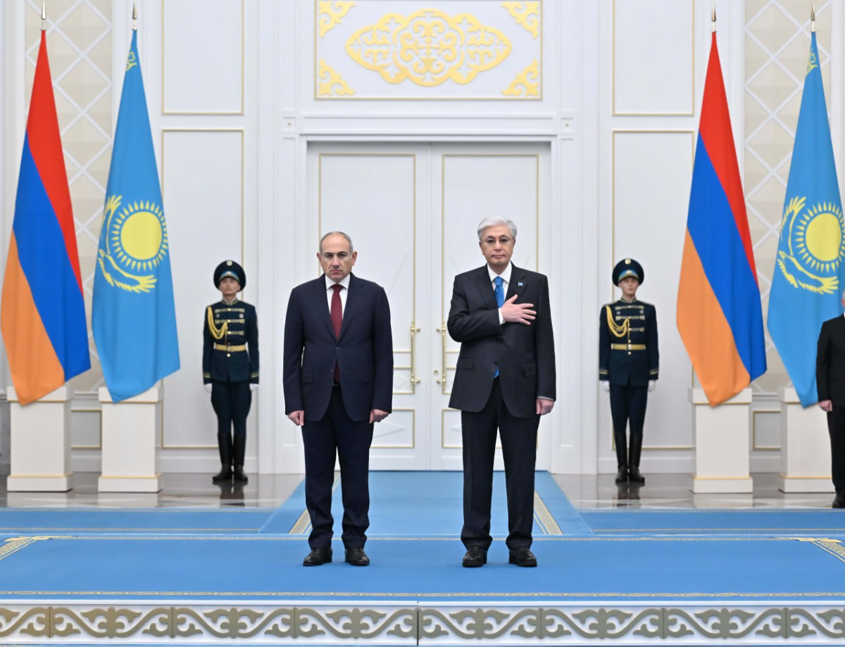 Ақордада Армения Премьер-министрін қарсы алу рәсімі басталды