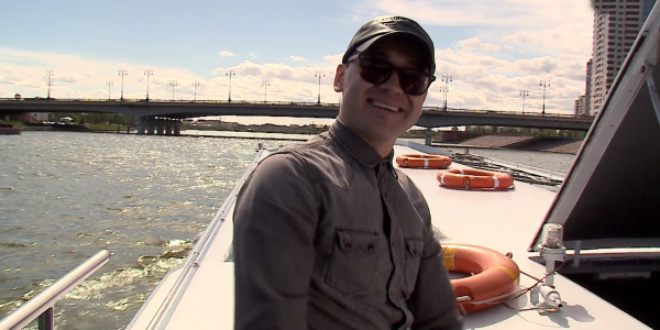 Прогулка с Ринатом Малцаговым. Теплоход, Дворец школьников им.М.Утемисова, Конгресс-Холл